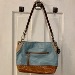 NWOT Blue leather purse by the Sak